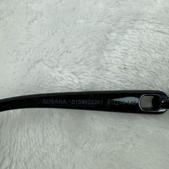 Steve Madden Women's Susana Aviator Sunglasses Silver Black Chunky Chain Side - Picture 6 of 7